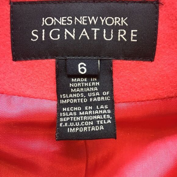 JONES NY SIGNATURE Vintage Blazer & Matching Turtleneck, Size 6 - Picture 6 of 12